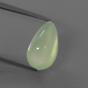 5.93캐럿 천연 그린 프레나이트, 투명한, 13.7×8.1 mm, 투명/반투명