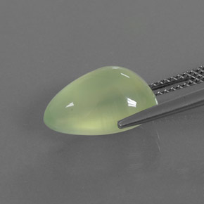 5.93캐럿 천연 그린 프레나이트, 투명한, 13.7×8.1 mm, 투명/반투명