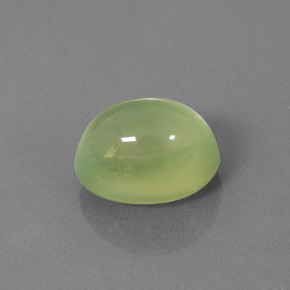 4.46캐럿 천연 Pale Pear Green  프레나이트, 투명한, 10.5×8.1 mm, 투명/반투명