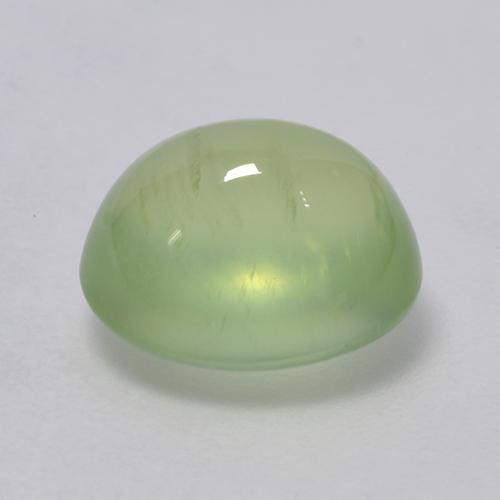3.11캐럿 천연 라임 그린 프레나이트, 타원형 컷, 9.2×7.7 mm, 투명한