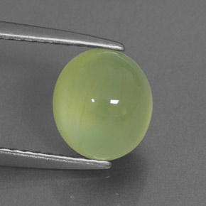 2.28캐럿 천연 그린 프레나이트, 투명한, 8.1×7.2 mm, 투명/반투명