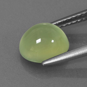 2.28캐럿 천연 그린 프레나이트, 투명한, 8.1×7.2 mm, 투명/반투명