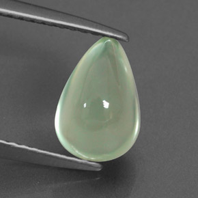 2.35캐럿 천연 그린 프레나이트, 투명한, 9.1×6.2 mm, 투명/반투명