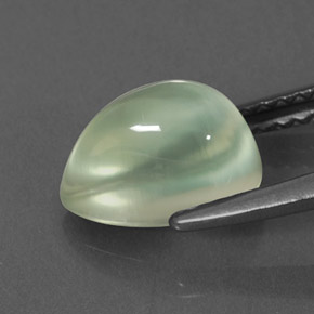 2.35캐럿 천연 그린 프레나이트, 투명한, 9.1×6.2 mm, 투명/반투명