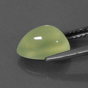 2.38캐럿 천연 그린 프레나이트, 투명한, 9.6×6.2 mm, 투명/반투명
