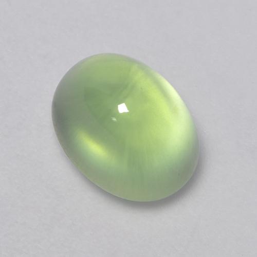 2.74캐럿 천연 미디엄 그린 프레나이트, 타원형 컷, 8.5×6.6 mm, 투명한