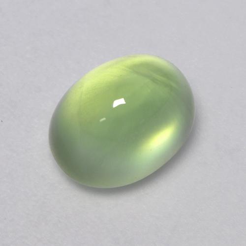2.74캐럿 천연 미디엄 그린 프레나이트, 타원형 컷, 8.5×6.6 mm, 투명한