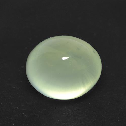 2.08캐럿 천연 Pale Yellowish Green    프레나이트, 타원형 컷, 8.6×7 mm, 투명한