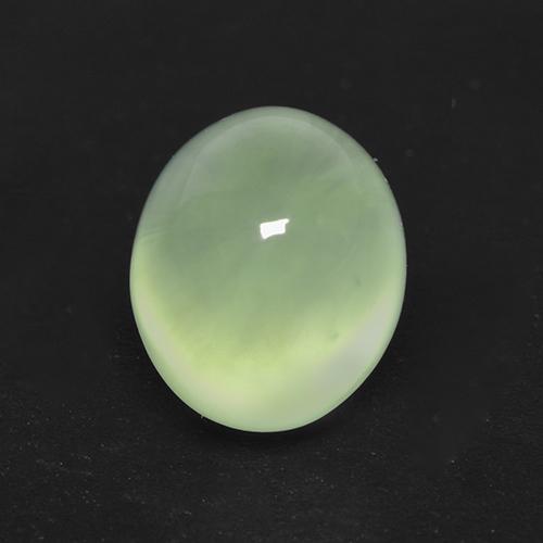 2.08캐럿 천연 Pale Yellowish Green    프레나이트, 타원형 컷, 8.6×7 mm, 투명한