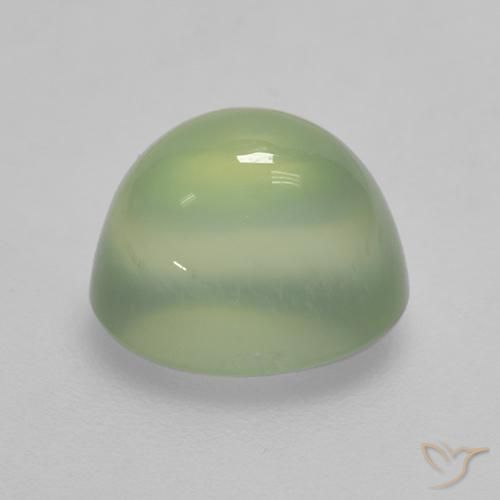 2.70캐럿 천연 Medium Green  프레나이트, 타원형 컷, 8.3×6.7 mm, 투명한