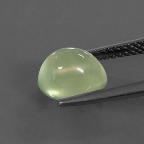 2.48캐럿 천연 그린 프레나이트, 투명한, 8.4×7.3 mm, 투명/반투명
