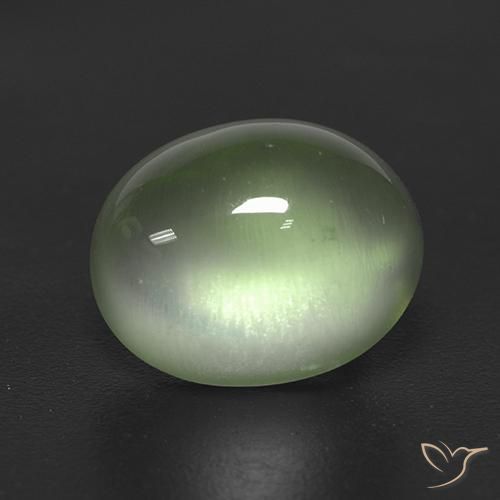 2.72캐럿 천연 Yellow Green  프레나이트, 타원형, 투명한