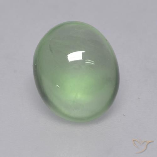 1.73ct 자연스러운 Very Light Green  프레나이트, 타원형, 투명한