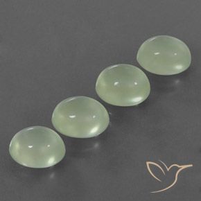 8.93캐럿 천연 Pale Pear Green  프레나이트 보석, 타원형, 투명/반투명