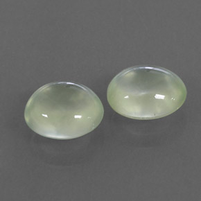 캐럿 천연 그린 프레나이트 보석, 투명한, 7.8×6.7 mm, 투명/반투명