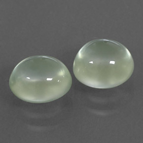캐럿 천연 그린 프레나이트 보석, 투명한, 6.7×6 mm, 투명/반투명