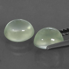 캐럿 천연 그린 프레나이트 보석, 투명한, 6.7×6 mm, 투명/반투명