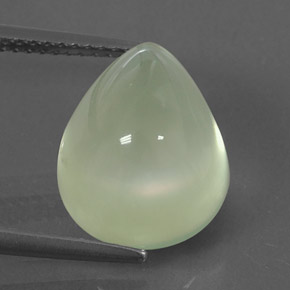 9.95캐럿 천연 그린 프레나이트, 투명한, 13.2×10.7 mm, 투명/반투명