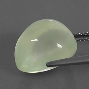 9.95캐럿 천연 그린 프레나이트, 투명한, 13.2×10.7 mm, 투명/반투명