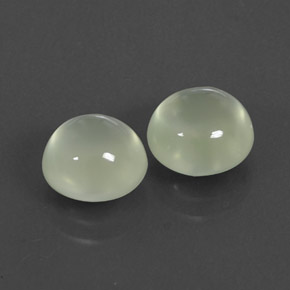 캐럿 천연 그린 프레나이트 보석, 투명한, 7.79 mm, 투명/반투명