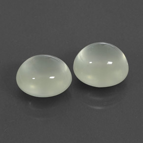 캐럿 천연 그린 프레나이트 보석, 투명한, 8.32 mm, 투명/반투명