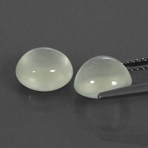 캐럿 천연 그린 프레나이트 보석, 투명한, 8.32 mm, 투명/반투명