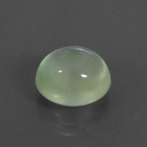 3.85캐럿 천연 그린 프레나이트, 투명한, 9.8×8.6 mm, 투명/반투명
