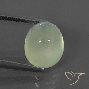 4.44ct 자연스러운 Yellow Green  프레나이트, 타원형, 투명/반투명