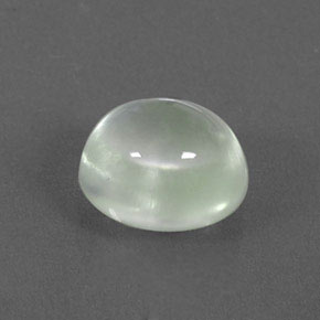 3.53캐럿 천연 그린 프레나이트, 타원형 컷, 9.4×8.4 mm, 투명한