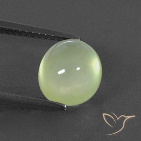 3.13ct 자연스러운 Yellow Green  프레나이트, 타원형, 투명/반투명
