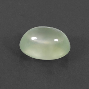 3.09캐럿 천연 그린 프레나이트, 투명한, 10.2×7.6 mm, 투명/반투명
