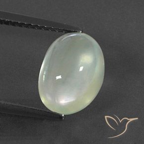 2.95ct 자연스러운 Light Yellow Green  프레나이트, 타원형, 투명한