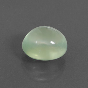 3.09캐럿 천연 Light Green  프레나이트, 투명한, 9.3×7.9 mm, 투명/반투명