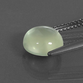 2.99캐럿 천연 그린 프레나이트, 투명한, 8.77 mm, 투명/반투명