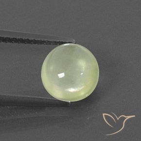 1.84ct 자연스러운 Olive Green  프레나이트, 타원형, 투명한