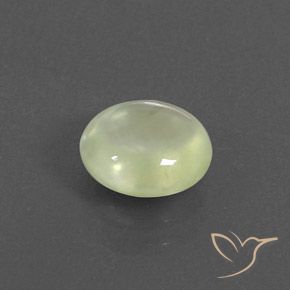1.84캐럿 천연 Olive Green  프레나이트, 타원형, 투명한