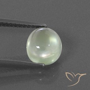 1.76ct 자연스러운 연한 초록색 프레나이트, 타원형, 투명/반투명