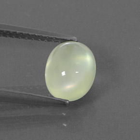 1.68캐럿 천연 Medium Green  프레나이트, 투명한, 8.3×6.5 mm, 투명/반투명