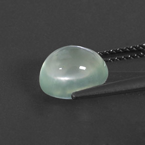 2.82캐럿 천연 그린 프레나이트, 투명한, 8.6×7.3 mm, 투명/반투명