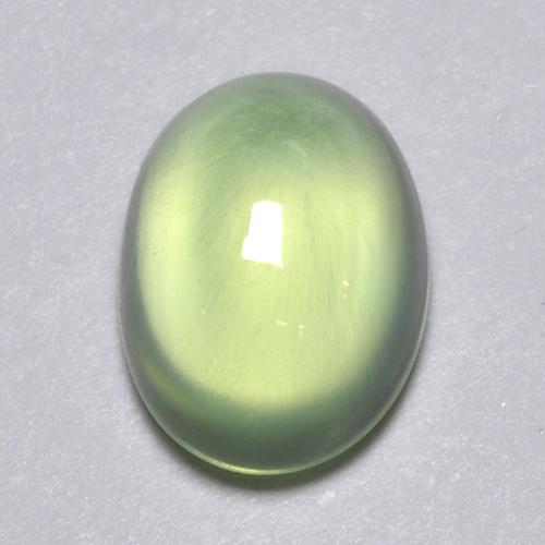 2.13캐럿 천연 그린 프레나이트, 타원형 컷, 8.7×6.6 mm, 투명한