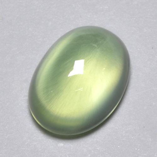 2.13캐럿 천연 그린 프레나이트, 타원형 컷, 8.7×6.6 mm, 투명한