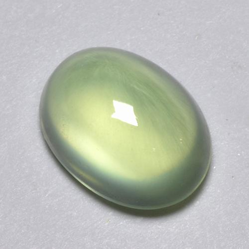 2.13캐럿 천연 그린 프레나이트, 타원형 컷, 8.7×6.6 mm, 투명한