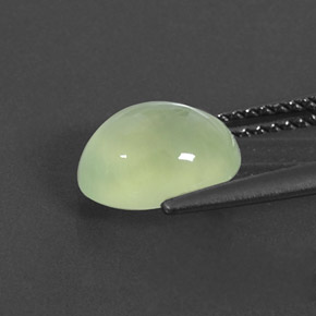 2.48캐럿 천연 그린 프레나이트, 투명한, 9.2×7.2 mm, 투명/반투명