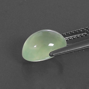 2.63캐럿 천연 그린 프레나이트, 투명한, 9.2×7.1 mm, 투명/반투명