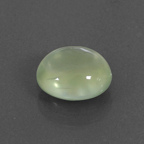 1.43캐럿 천연 그린 프레나이트, 타원형 컷, 7.8×6.8 mm, 투명한