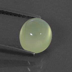 1.88캐럿 천연 그린 프레나이트, 투명한, 7.5×6.6 mm, 투명/반투명
