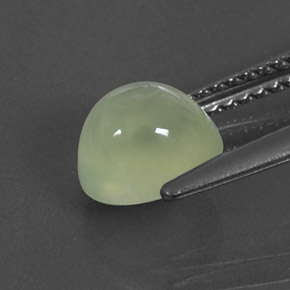 1.88캐럿 천연 그린 프레나이트, 투명한, 7.5×6.6 mm, 투명/반투명