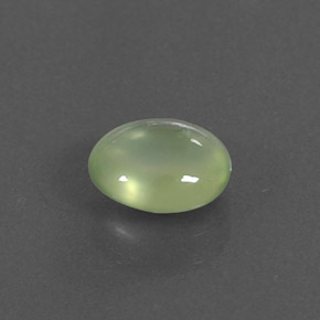 1.04캐럿 천연 그린 프레나이트, 투명한, 7.3×5.8 mm, 투명/반투명