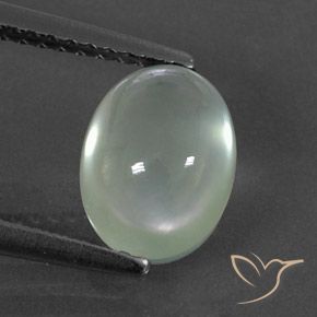 2.22ct 자연스러운 Very Light Green  프레나이트, 타원형, 투명/반투명