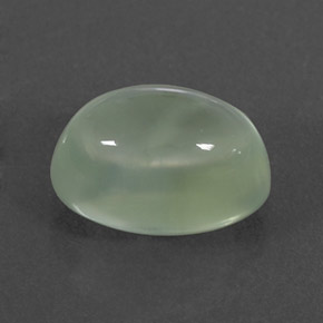 2.43캐럿 천연 그린 프레나이트, 투명한, 9.3×6.2 mm, 투명/반투명